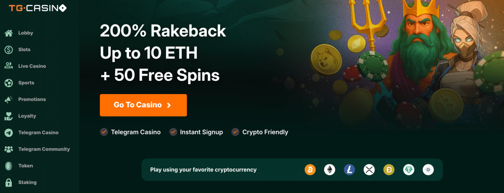 لقطة شاشة TG Casino